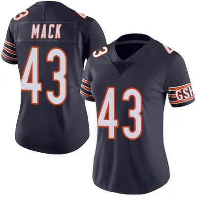Women's Limited Ledarius Mack Chicago Bears Navy Team Color Vapor Untouchable Jersey