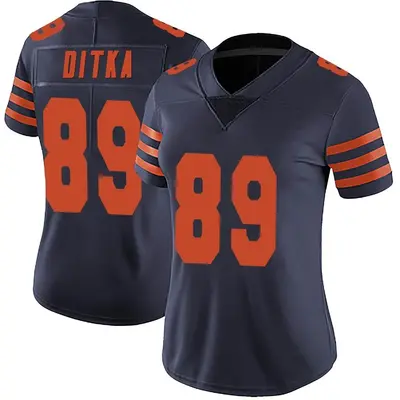 Women's Limited Mike Ditka Chicago Bears Navy Blue Alternate Vapor Untouchable Jersey
