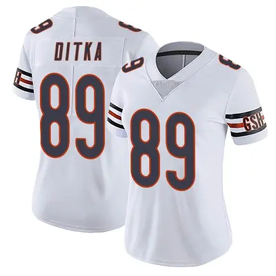 Women's Limited Mike Ditka Chicago Bears White Vapor Untouchable Jersey