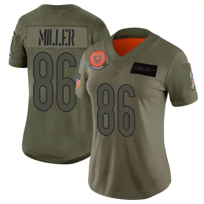 Women's Limited Zach Miller Chicago Bears Camo 2019 Salute to Service Jersey