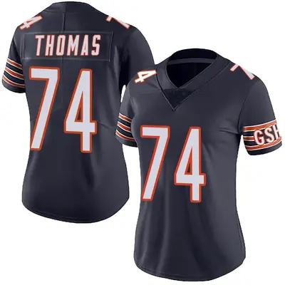 Women's Limited Zachary Thomas Chicago Bears Navy Team Color Vapor Untouchable Jersey
