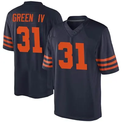 Youth Game Allie Green IV Chicago Bears Navy Blue Alternate Jersey