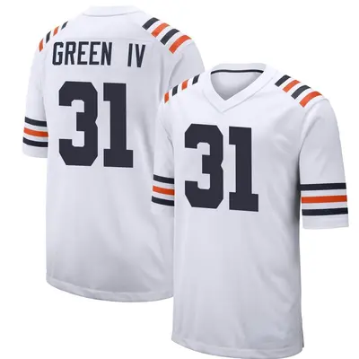 Youth Game Allie Green IV Chicago Bears White Alternate Classic Jersey