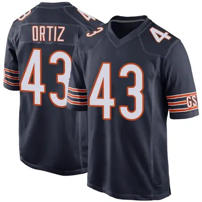 Youth Game Antonio Ortiz Chicago Bears Navy Team Color Jersey