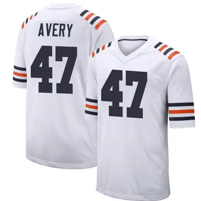 Youth Game C.J. Avery Chicago Bears White Alternate Classic Jersey