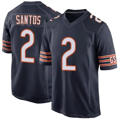Youth Game Cairo Santos Chicago Bears Navy Team Color Jersey