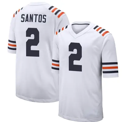 Youth Game Cairo Santos Chicago Bears White Alternate Classic Jersey