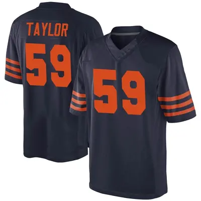 Youth Game Carson Taylor Chicago Bears Navy Blue Alternate Jersey