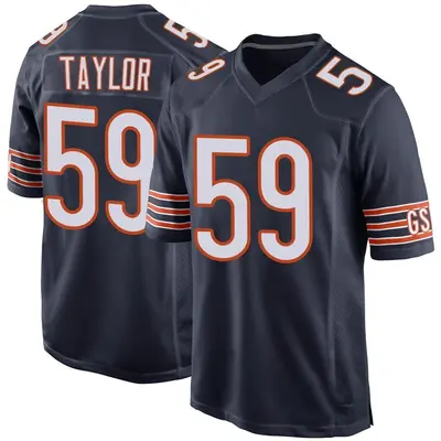 Youth Game Carson Taylor Chicago Bears Navy Team Color Jersey