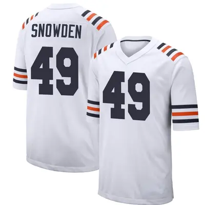 Youth Game Charles Snowden Chicago Bears White Alternate Classic Jersey