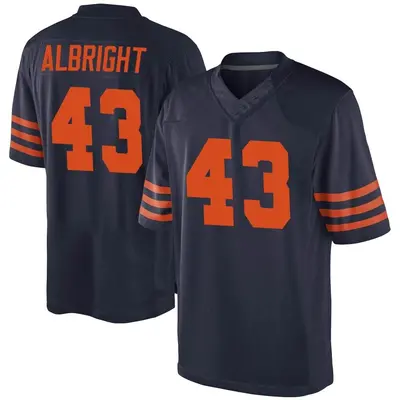 Youth Game Christian Albright Chicago Bears Navy Blue Alternate Jersey