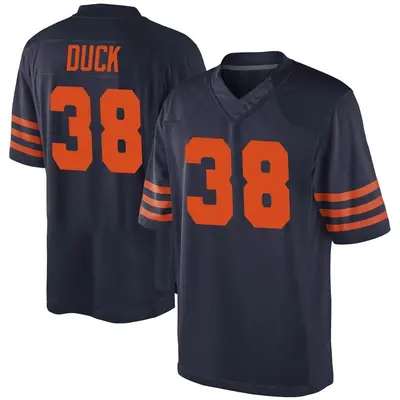 Youth Game Clifton Duck Chicago Bears Navy Blue Alternate Jersey