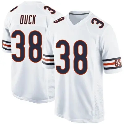 Youth Game Clifton Duck Chicago Bears White Jersey
