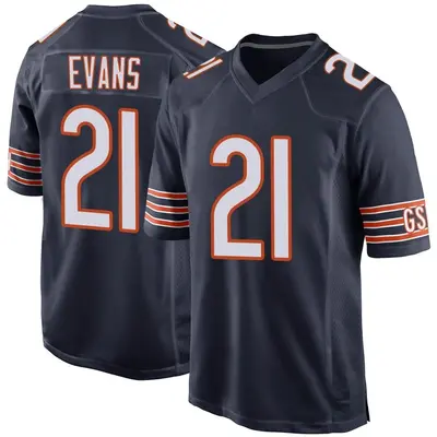Youth Game Darrynton Evans Chicago Bears Navy Team Color Jersey