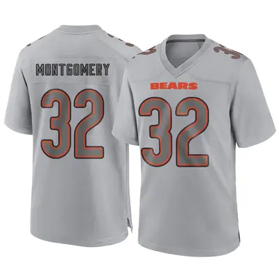 Youth Game David Montgomery Chicago Bears Gray Atmosphere Fashion Jersey