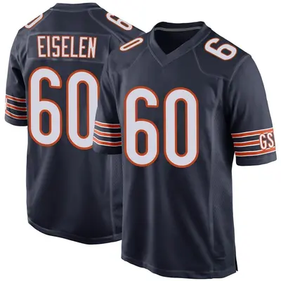 Youth Game Dieter Eiselen Chicago Bears Navy Team Color Jersey