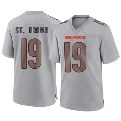 Youth Game Equanimeous St. Brown Chicago Bears Gray Atmosphere Fashion Jersey