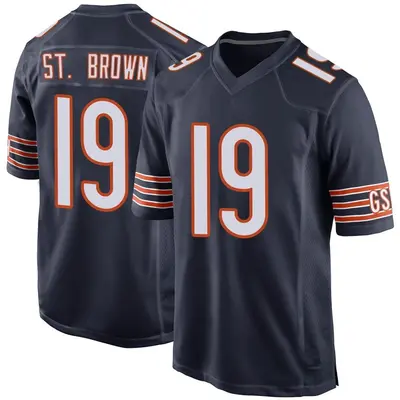 Youth Game Equanimeous St. Brown Chicago Bears Navy Team Color Jersey