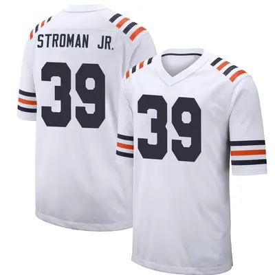 Youth Game Greg Stroman Jr. Chicago Bears White Alternate Classic Jersey