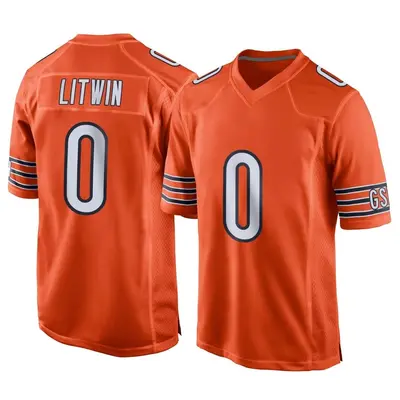 Youth Game Henry Litwin Chicago Bears Orange Alternate Jersey