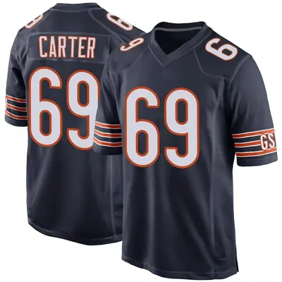 Youth Game Ja'Tyre Carter Chicago Bears Navy Team Color Jersey