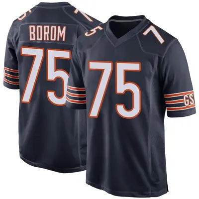 Youth Game Larry Borom Chicago Bears Navy Team Color Jersey