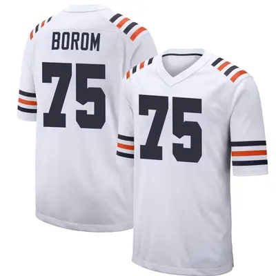 Youth Game Larry Borom Chicago Bears White Alternate Classic Jersey