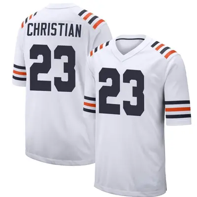 Youth Game Marqui Christian Chicago Bears White Alternate Classic Jersey