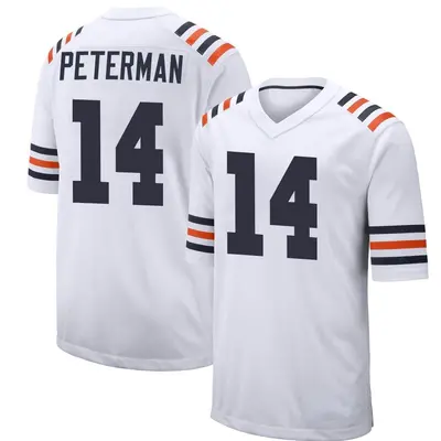 Youth Game Nathan Peterman Chicago Bears White Alternate Classic Jersey