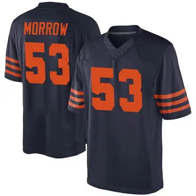 Youth Game Nicholas Morrow Chicago Bears Navy Blue Alternate Jersey
