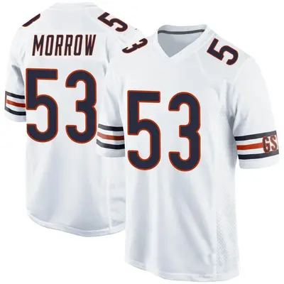 Youth Game Nicholas Morrow Chicago Bears White Jersey
