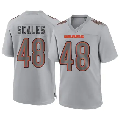 Youth Game Patrick Scales Chicago Bears Gray Atmosphere Fashion Jersey