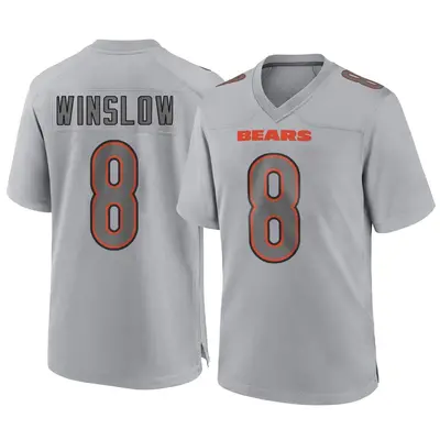Youth Game Ryan Winslow Chicago Bears Gray Atmosphere Fashion Jersey