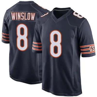 Youth Game Ryan Winslow Chicago Bears Navy Team Color Jersey