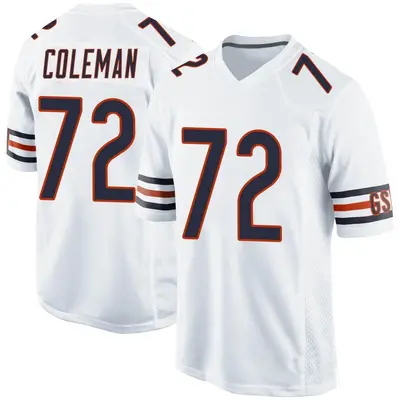 Youth Game Shon Coleman Chicago Bears White Jersey