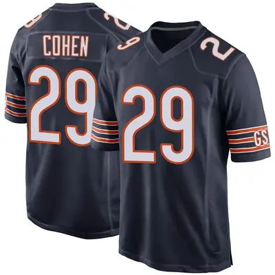 Youth Game Tarik Cohen Chicago Bears Navy Team Color Jersey