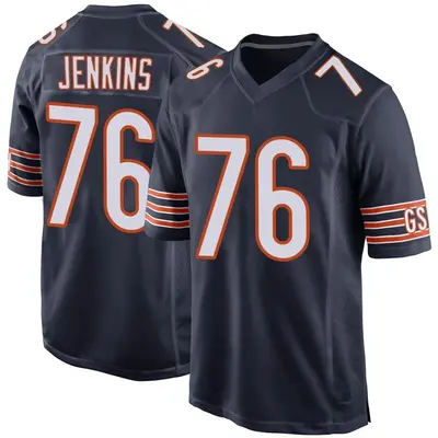 Youth Game Teven Jenkins Chicago Bears Navy Team Color Jersey