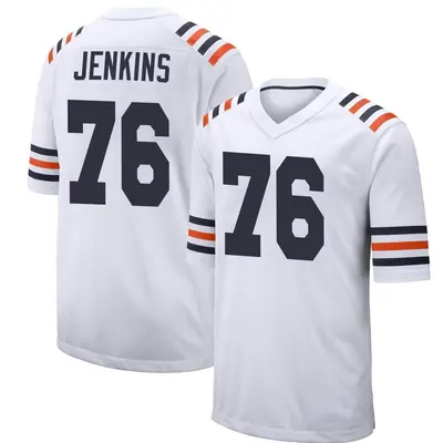Youth Game Teven Jenkins Chicago Bears White Alternate Classic Jersey