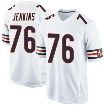 Youth Game Teven Jenkins Chicago Bears White Jersey