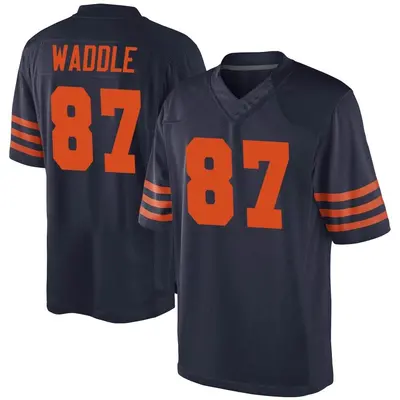 Youth Game Tom Waddle Chicago Bears Navy Blue Alternate Jersey