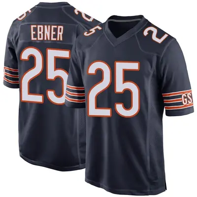 Youth Game Trestan Ebner Chicago Bears Navy Team Color Jersey