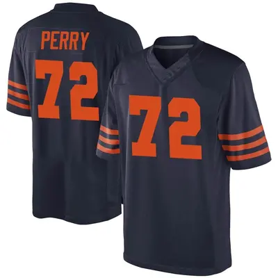 Youth Game William Perry Chicago Bears Navy Blue Alternate Jersey