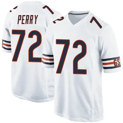 Youth Game William Perry Chicago Bears White Jersey