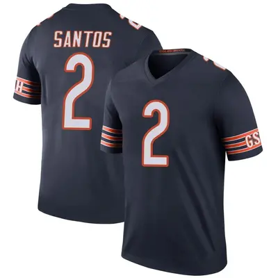 Youth Legend Cairo Santos Chicago Bears Navy Color Rush Jersey