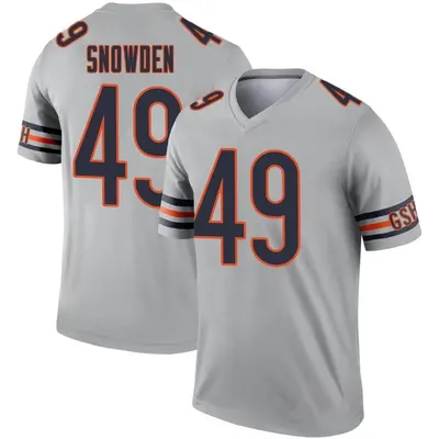 Youth Legend Charles Snowden Chicago Bears Inverted Silver Jersey