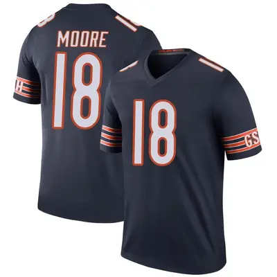Youth Legend David Moore Chicago Bears Navy Color Rush Jersey