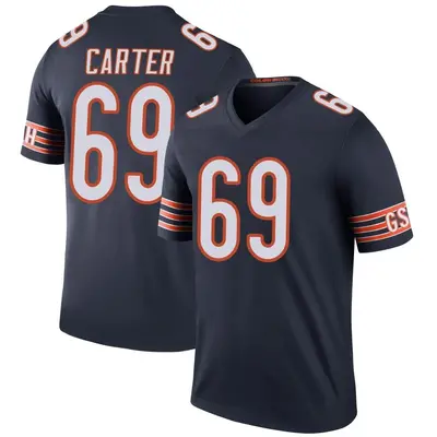 Youth Legend Ja'Tyre Carter Chicago Bears Navy Color Rush Jersey