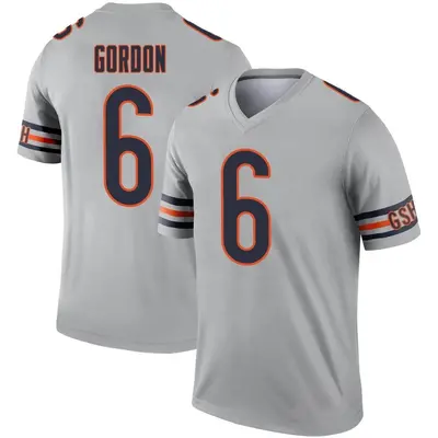 Youth Legend Kyler Gordon Chicago Bears Inverted Silver Jersey
