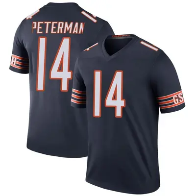 Youth Legend Nathan Peterman Chicago Bears Navy Color Rush Jersey