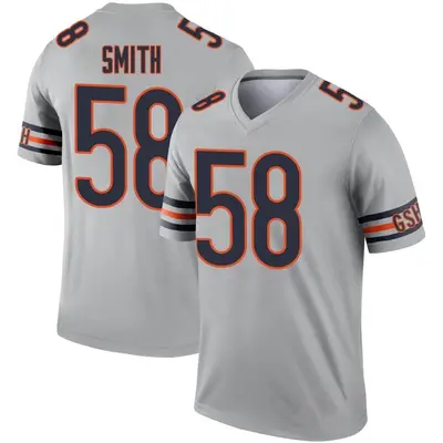 Youth Legend Roquan Smith Chicago Bears Inverted Silver Jersey